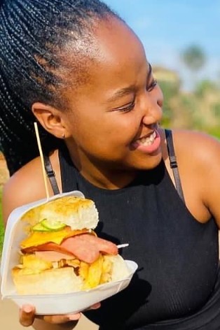 kota hub happy girl customer